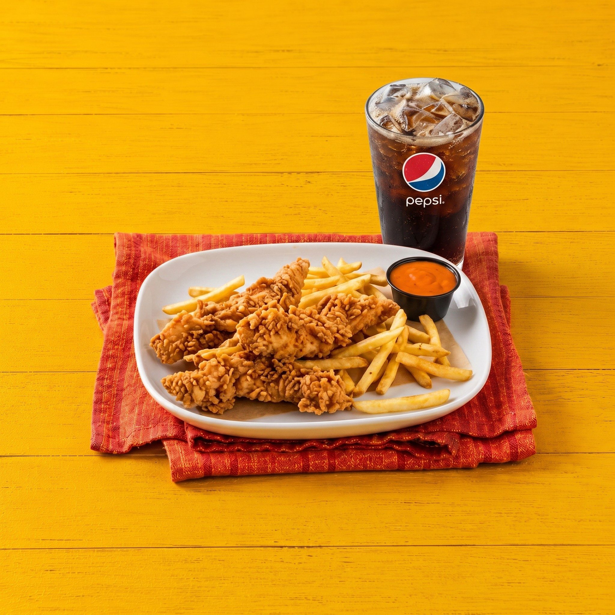 3 Tender, Fries & Drink.