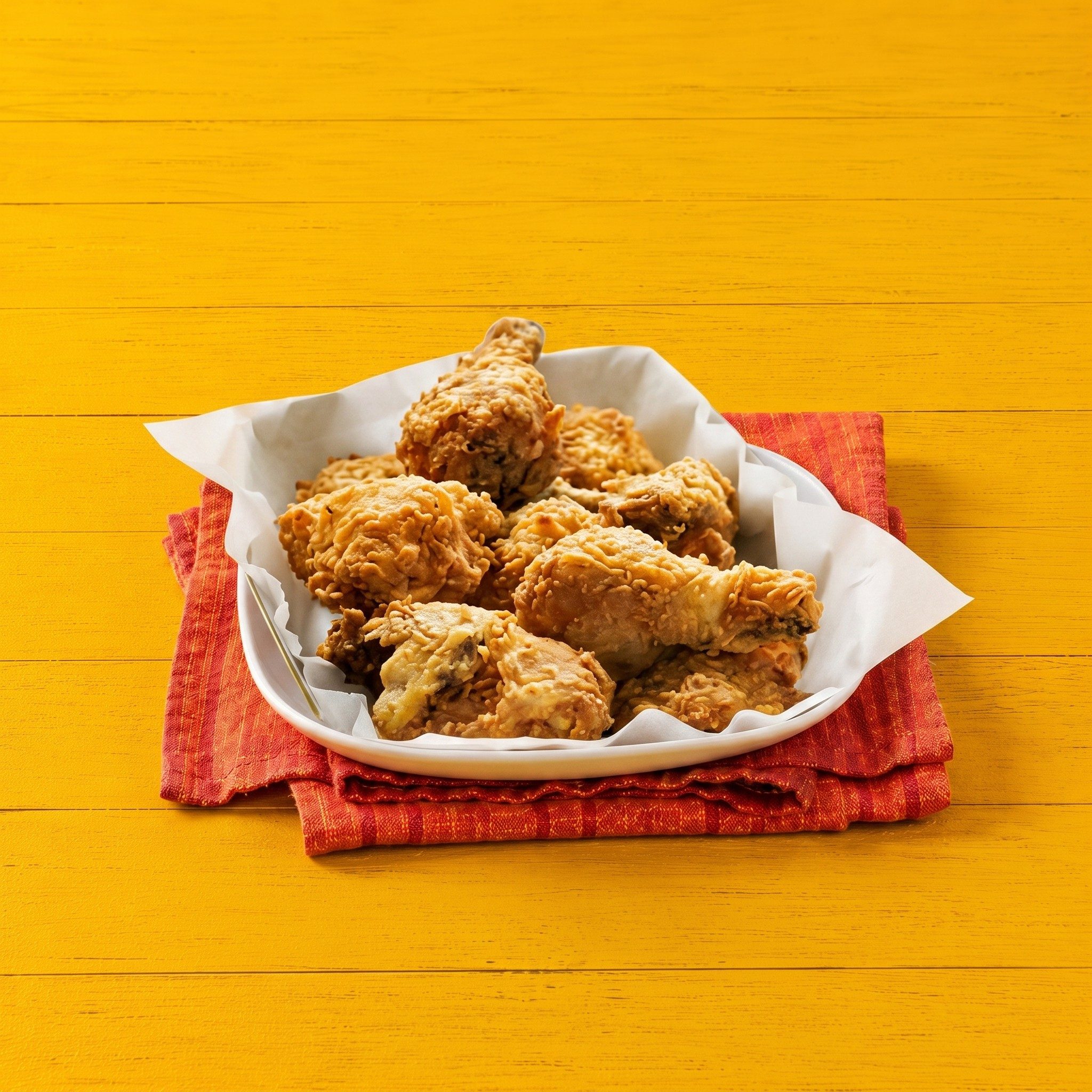 6 Piece Fried Chicken, Fries & Drink.